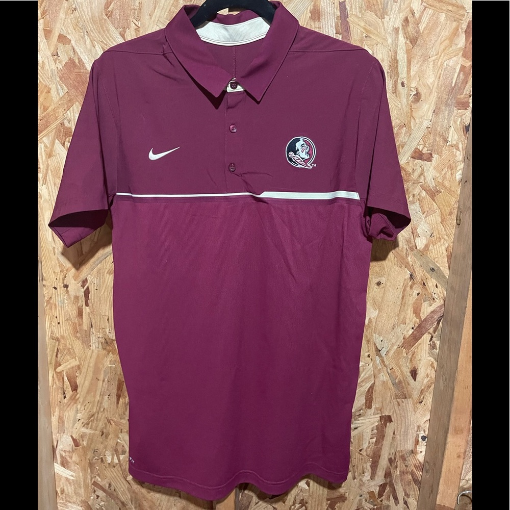 Nike FSU Seminoles Large Sideline Coaches Polo